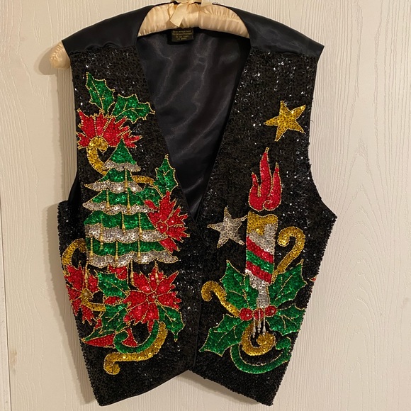 Bali Chic Sweaters - BALI CHIC CHRISTMAS VEST Size M